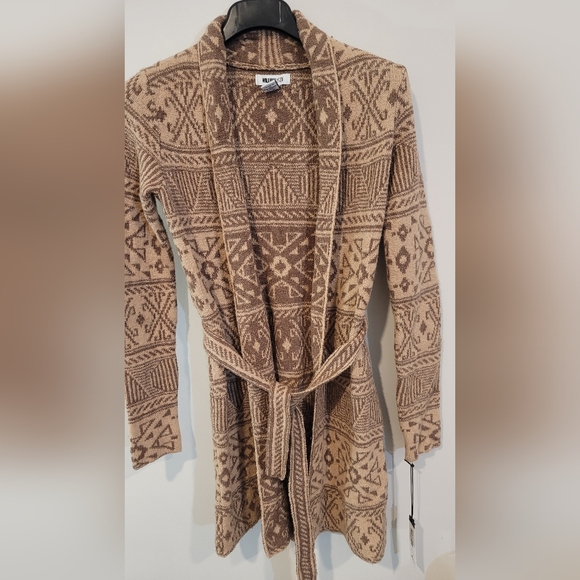 WILLAIM RAST Brown Aztec sweater Small size NWT - Picture 1 of 7